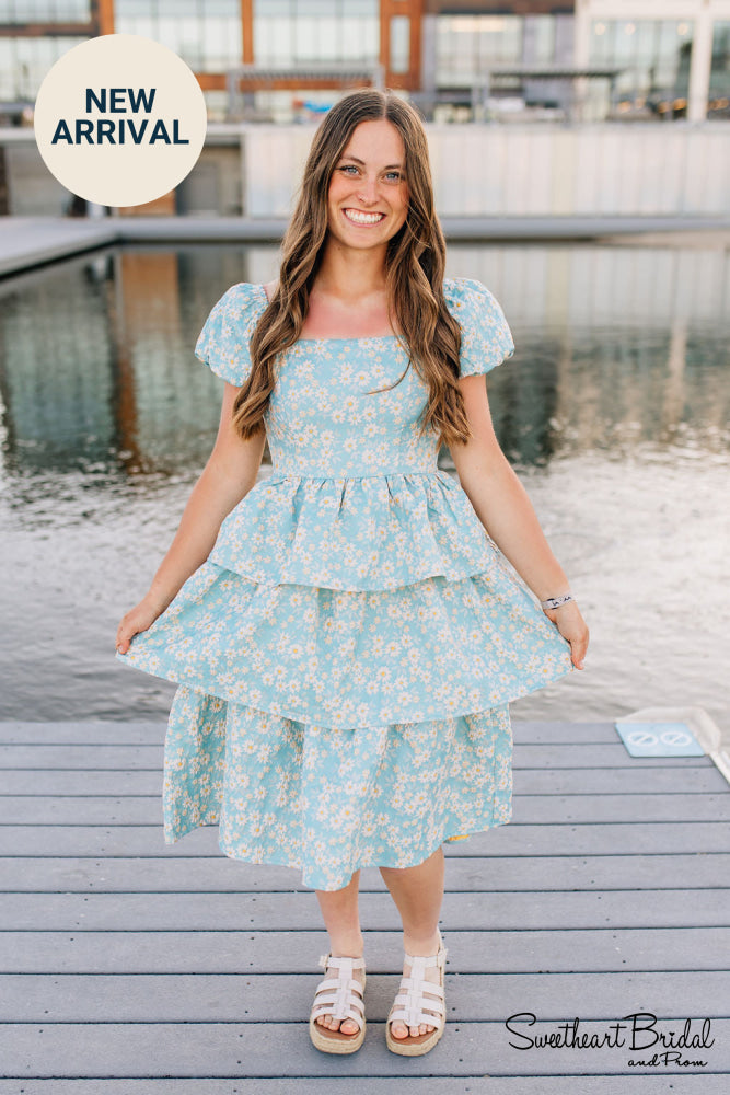 H5154-Teal Blue Formal Wear