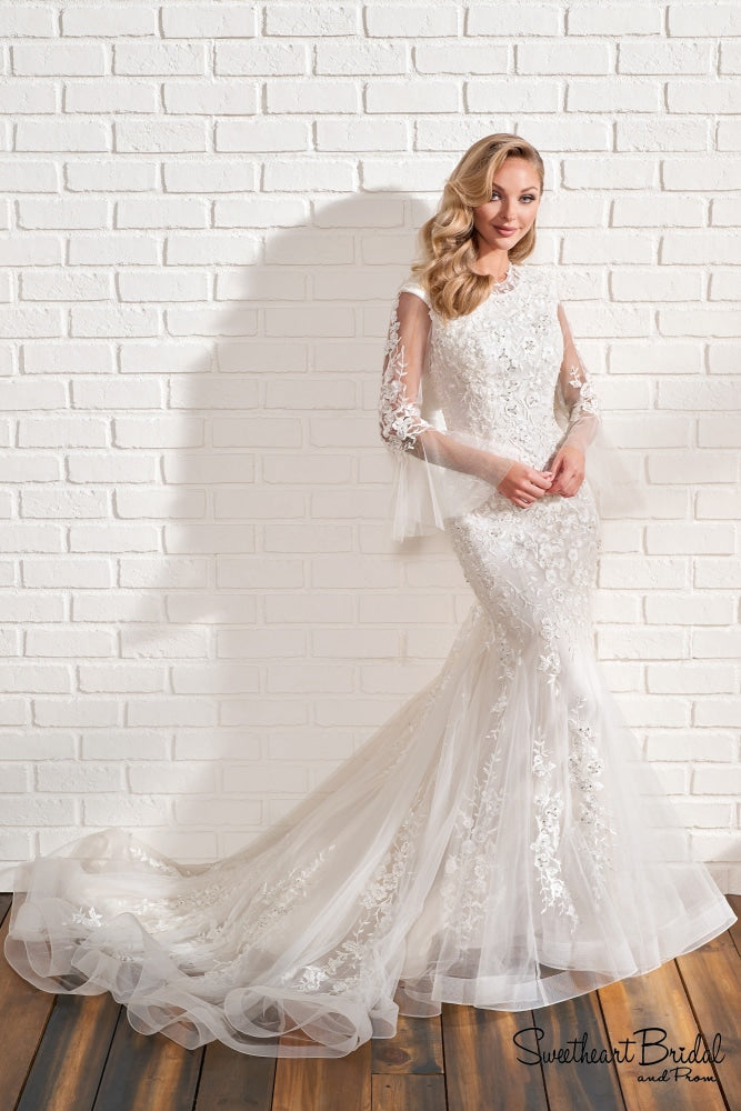 mod prom dress Lace-Up Long Prom Dress with Side Drape Marigold / 4